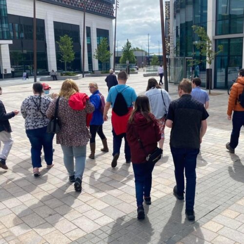 Group of people walking